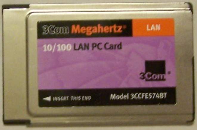 3Com 10-100 PCMCIA 89550 Dongle Cable 07-0437-000 