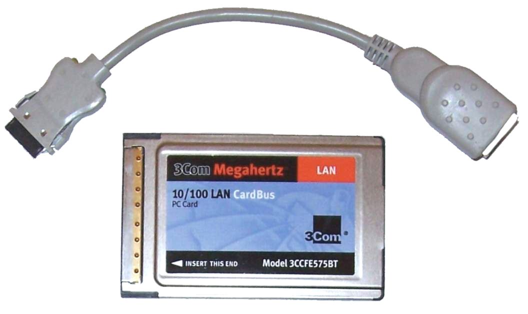 3Com Megahertz 10 Mbps LAN PC Card 3CCE589ET Ethernet PCMCIA Adapter